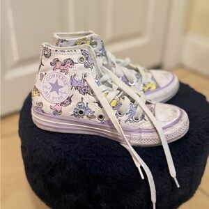 Converse Kids High-Tops - White with Multicolor Unicorns